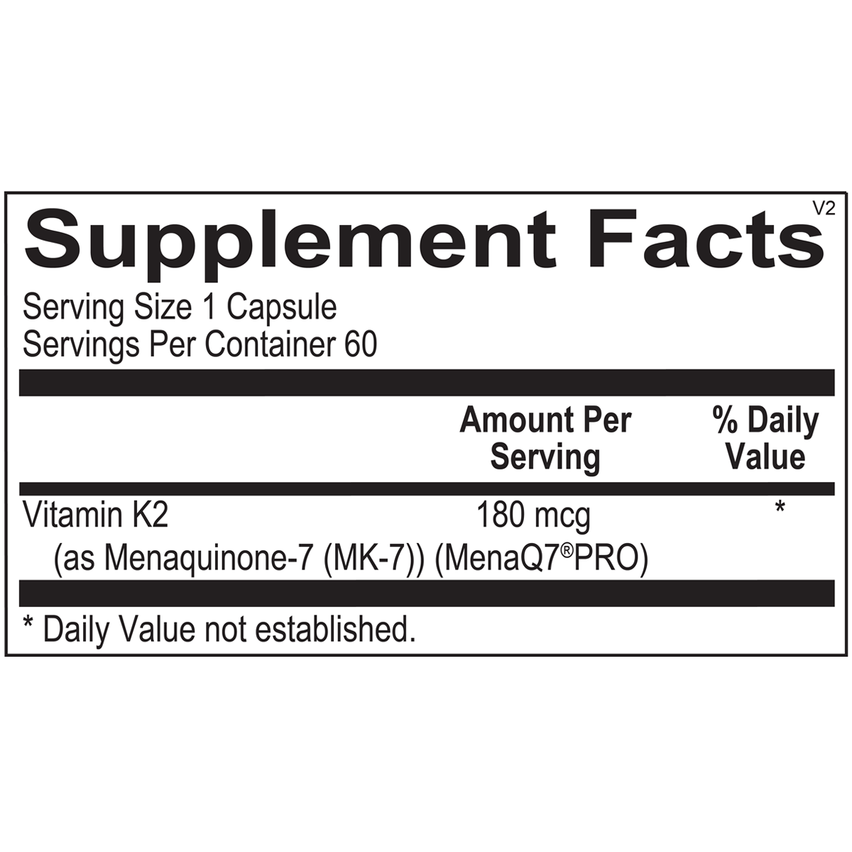 Vitamin K2 with D3